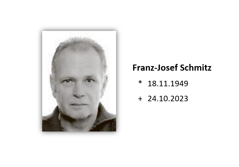 Franz-Josef Schmitz im Alter von 73 Jahren verstorben